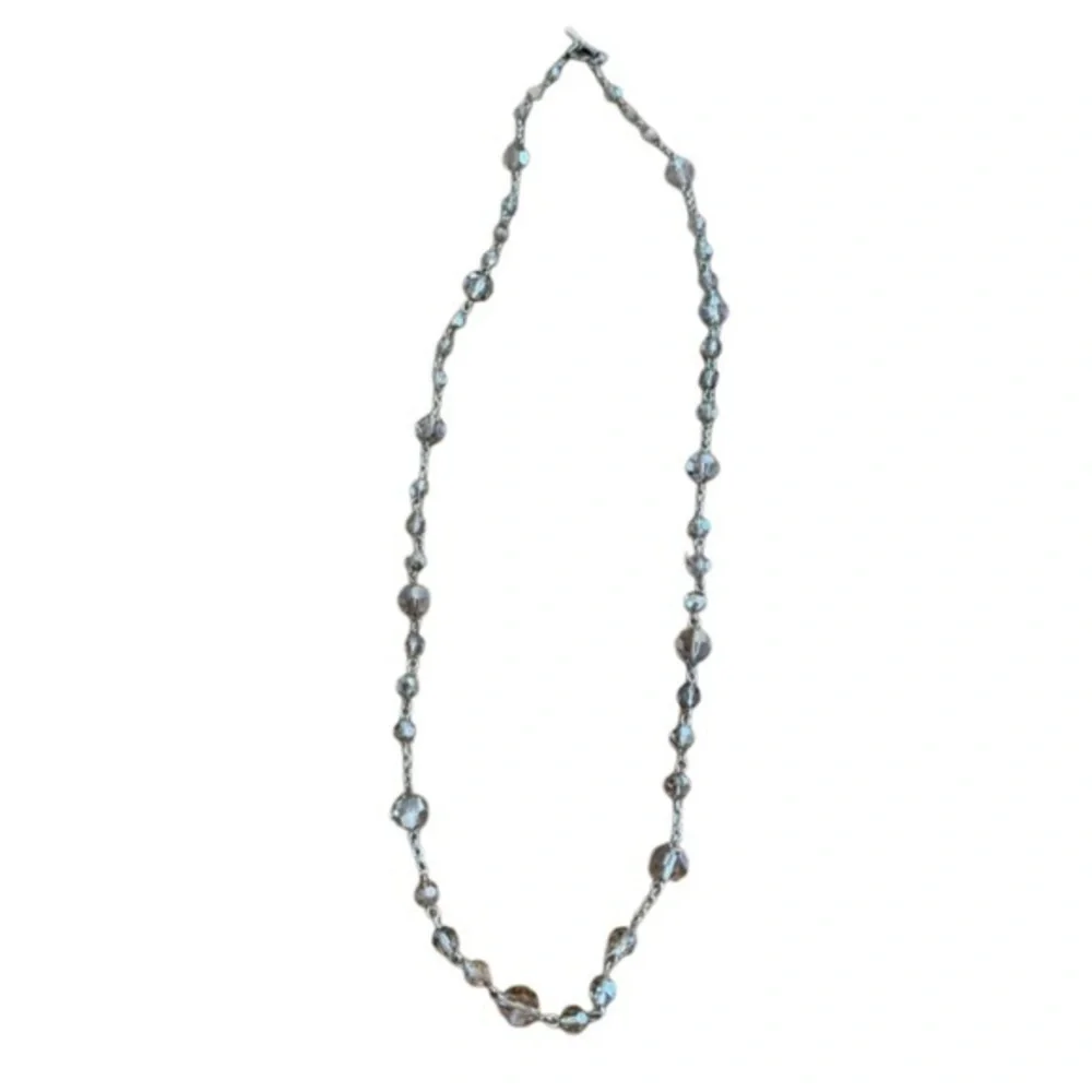 Banana Republic Silver Beaded Necklace